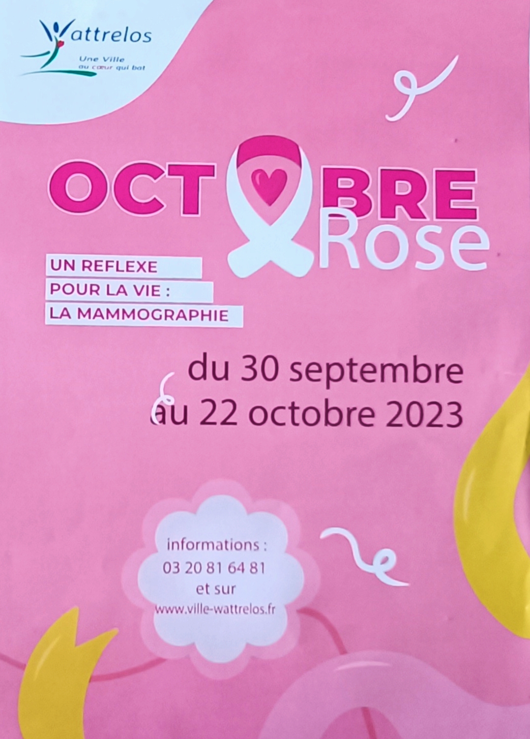 Octobre rose à Wattrelos. 2023